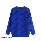 balenciaga pull logo knit sweater bsfm07304,balenciaga intarsia knitted sweater pull 2019